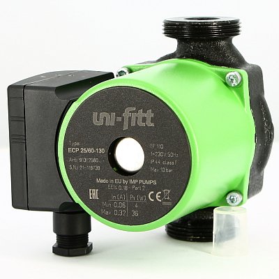 Насос циркуляционный энергоэффективный Uni-Fitt ECP 32/60 180 с гайками