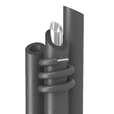 Трубки теплоизоляционные 2 метра Energoflex Super ROLS ISOMARKET внутренний диаметр изоляции 114 мм толщина 25 мм
