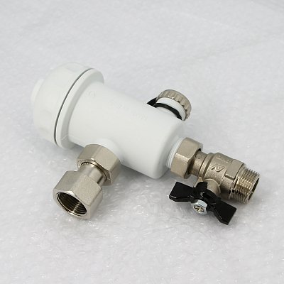 Фильтр-грязеуловитель Uni-Fitt магнитный 3/4" для котла пластик белый