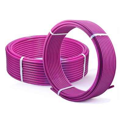 Труба PE-Xa/EVOH RAUTITAN Pink+ 16 х 2.2, 120 м, лиловая